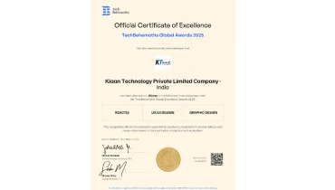 Kiaan Technology Pvt Ltd - Award 1