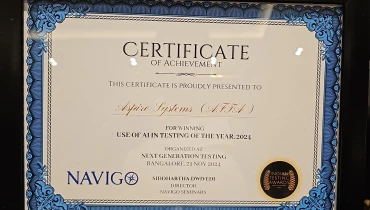 Aspire Systems - Award 7