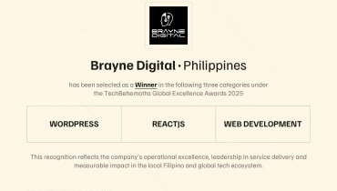 Brayne Digital - Award 1
