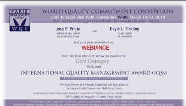 Webiance - Award 1