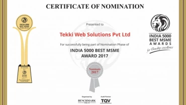 Tekki Web Solutions Inc - Award 1