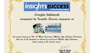 Grepix Infotech - Award 2