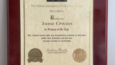 Jane Owen PR - Award 7