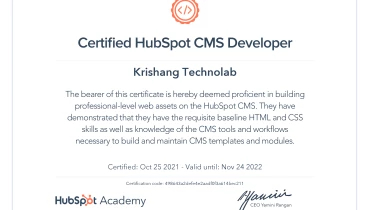 Krishang Technolab - Award 2