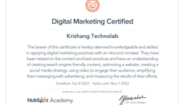 Krishang Technolab - Award 3