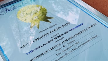 Above Creative Events (M) Sdn Bhd - Award 1