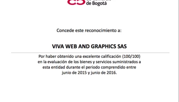 VIVA web and graphics - Award 1