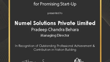 Numel Solutions Pvt Ltd - Award 1