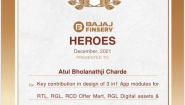 Atul Charde - Award 1
