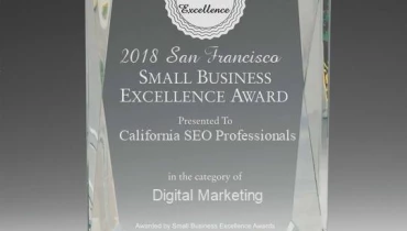 California SEO Professionals - Award 1