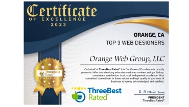 Orange Web Group - Award 1