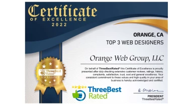 Orange Web Group - Award 2