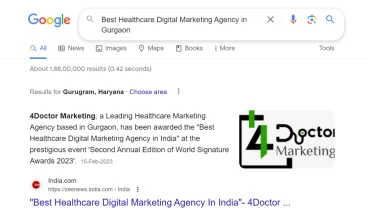 4 Doctor Marketing Agency - Award 3