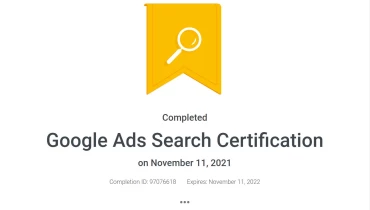 Aries Web Solutions - Award 1