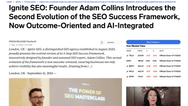 Ignite SEO London - Award 1