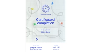 Warmdevs - Award 1