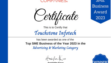 Touchstone Infotech - Award 1