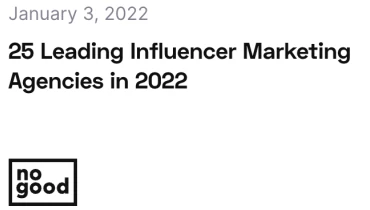 HireInfluence - Award 1