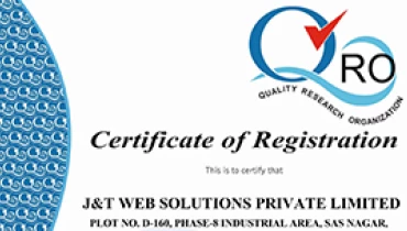 J&T Web Solutions Pvt. Ltd - Award 1