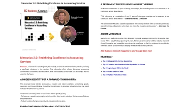 Mercurius Advisory Services - Award 6