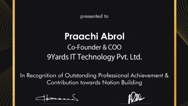 9 Yards Technology - Award 1