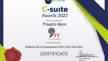 9 Yards Technology - Award 2