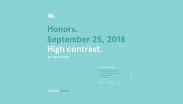 High Contrast - Award 1
