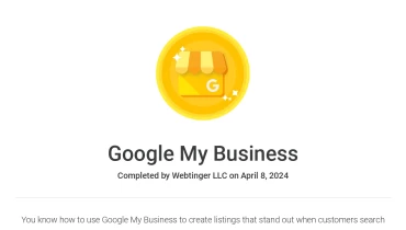 Webtinger LLC - Award 3