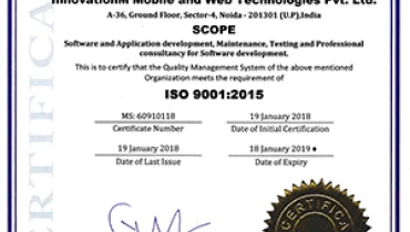 INNOVATIONM MOBILE & WEB SOFTWARE DEVELOPMENT AGENCY (UK) LIMITED - Award 1