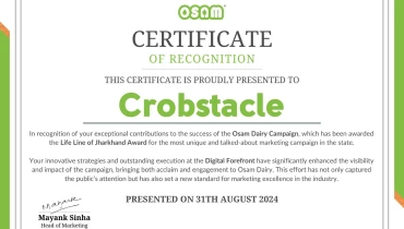 Crobstacle Ventures LLP - Award 1