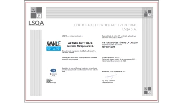 Avance Software LLC - Award 1