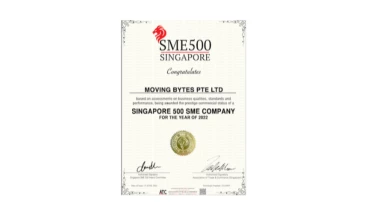 Moving Bytes Digital - Award 1