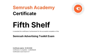Fifth Shelf - Award 4