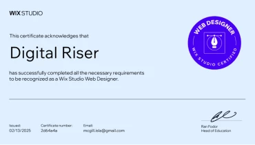 Digital Riser - Award 2