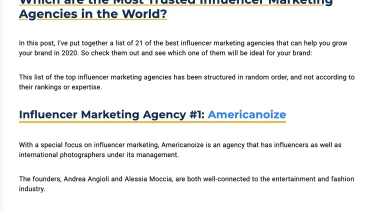 Americanoize - Award 2