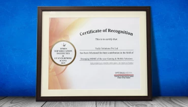 Yudiz Solutions Private Limited - Award 1