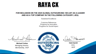 Raya Contact Center - Award 4