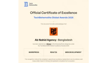 Ab Nahid Agency - Award 1