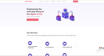 Simform Homepage