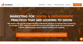 Kickstart Dental Marketing Homepage