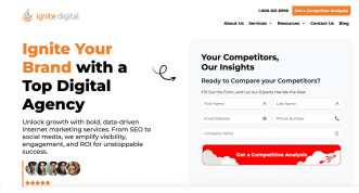 Ignite Digital Homepage