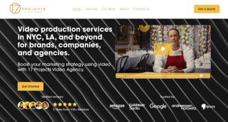 17 Projects Video Agency Homepage