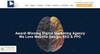 Funnel Boost Media Homepage