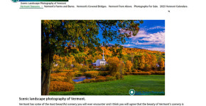 Scenic Vermont Photography