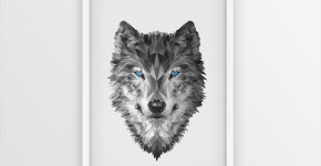 The Wolf: low poly art