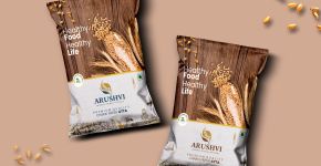 Arushvi Fresh Chakki Atta Package Design