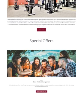 Best Westran Hotel website design