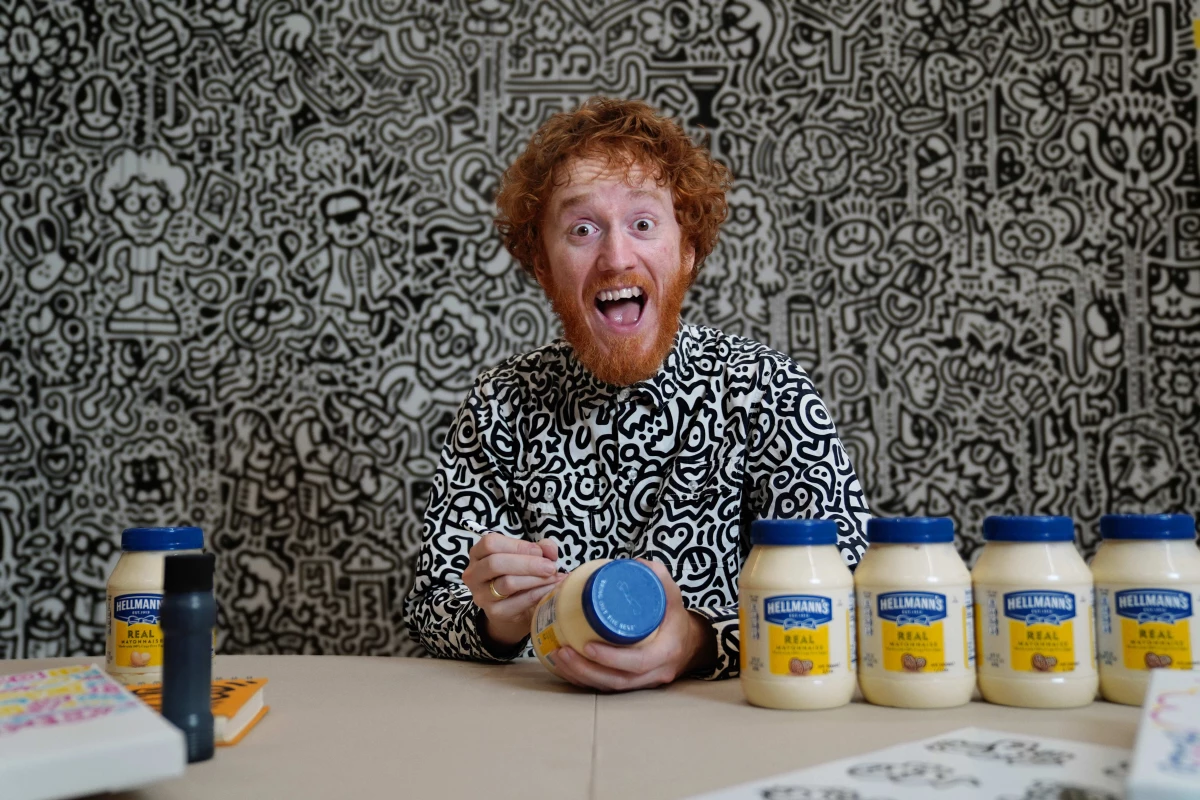 Hellmann's and Mr. Doodle Hide Easter Egg Art on 100 Mayo Jars