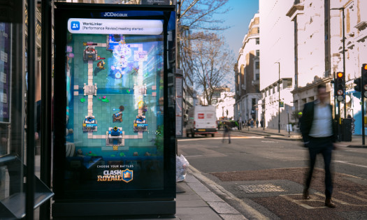 Clash Royale's OOH ad