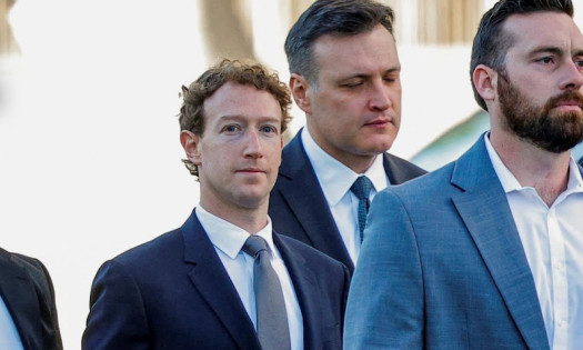 Meta CEO Mark Zuckerberg pictured at the social media trial